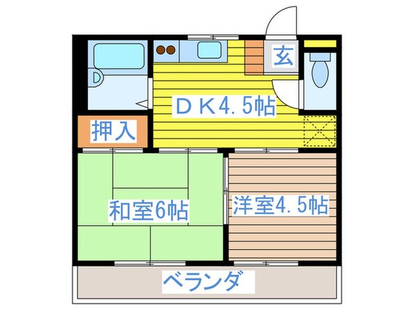 メゾンドールの物件間取画像